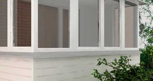 Остекление лоджий пластиком