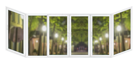 П-образная балконная рама ПВХ 4200×1400 Brusbox 60 П-образная балконная рама ПВХ 4200×1400 Brusbox 60